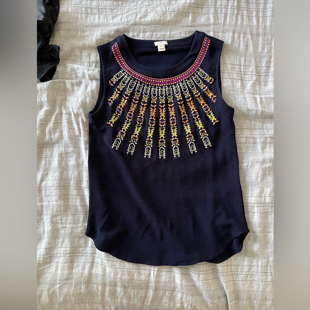 Colorful Jcrew Blouse